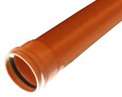 110mm Pipe 3m Length - Single Socket